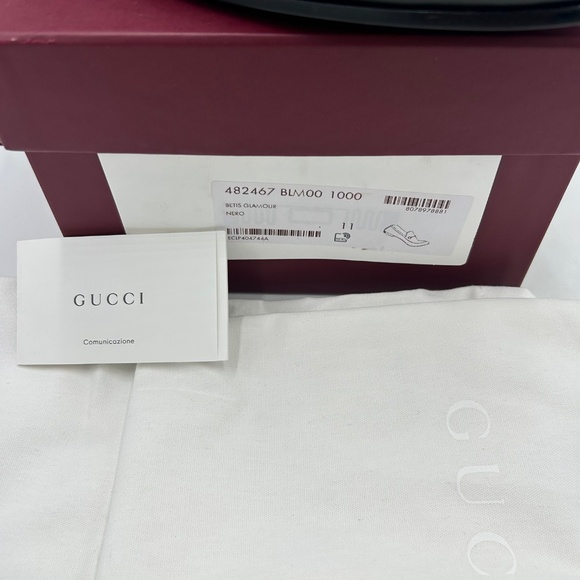 Men’s Gucci JORDAAN leather horse bit loafers size 11 fits 12 US made in Italy main image 9